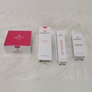 Nexxt Skincare Set with Lip Mask, Serum, Lip Plumper & Purifier